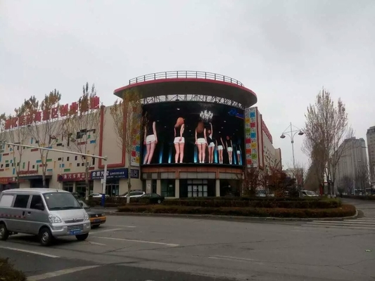 Outdoor P10 Led Curved  Screen , Waterproof  Flexible Led Display Commercial Use