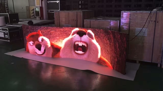 Indoor Full Color 3.9 Rental Curved Led Display Stage Led Screen With 140º Viewing Angle