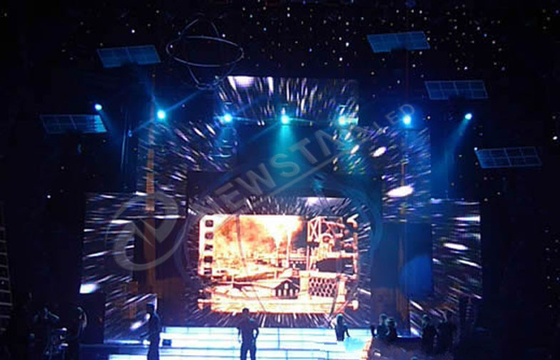 High Resolution Curtain LED Display Rental LED Screen Pixel Pitch 7.81mm