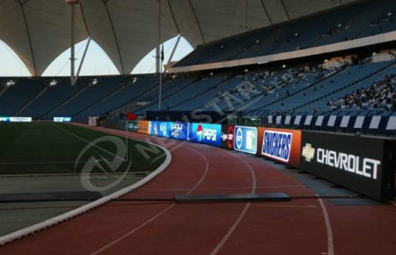 DIP P20 Outdoor LED Display Board , 1R1G1B Sports Perimeter LED Display For Basketball Pitch