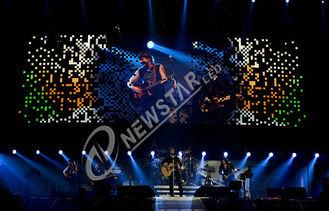SMD 1R1G1B Flexible Indoor LED Video Wall P6 For Concerts , 27777 dots / sqm